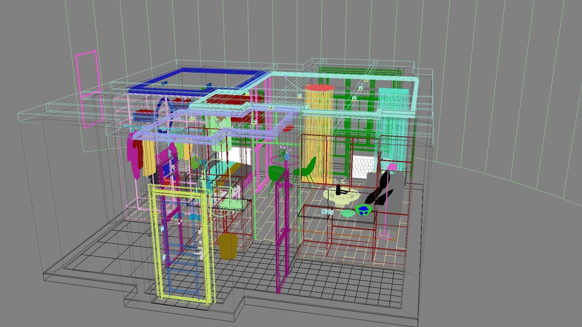 Modern residential interior 04 3D model_41