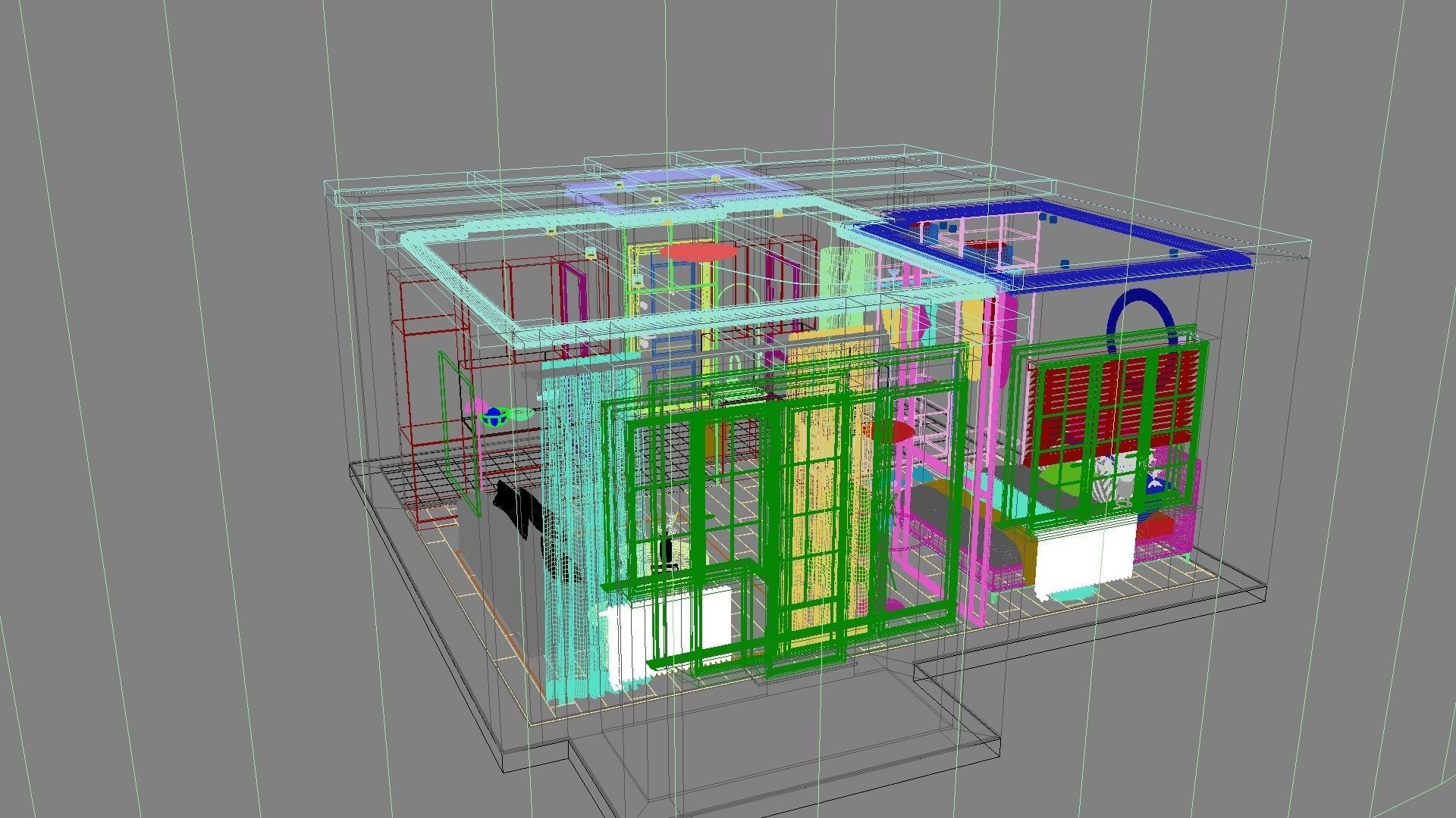 Modern residential interior 04 3D model_25