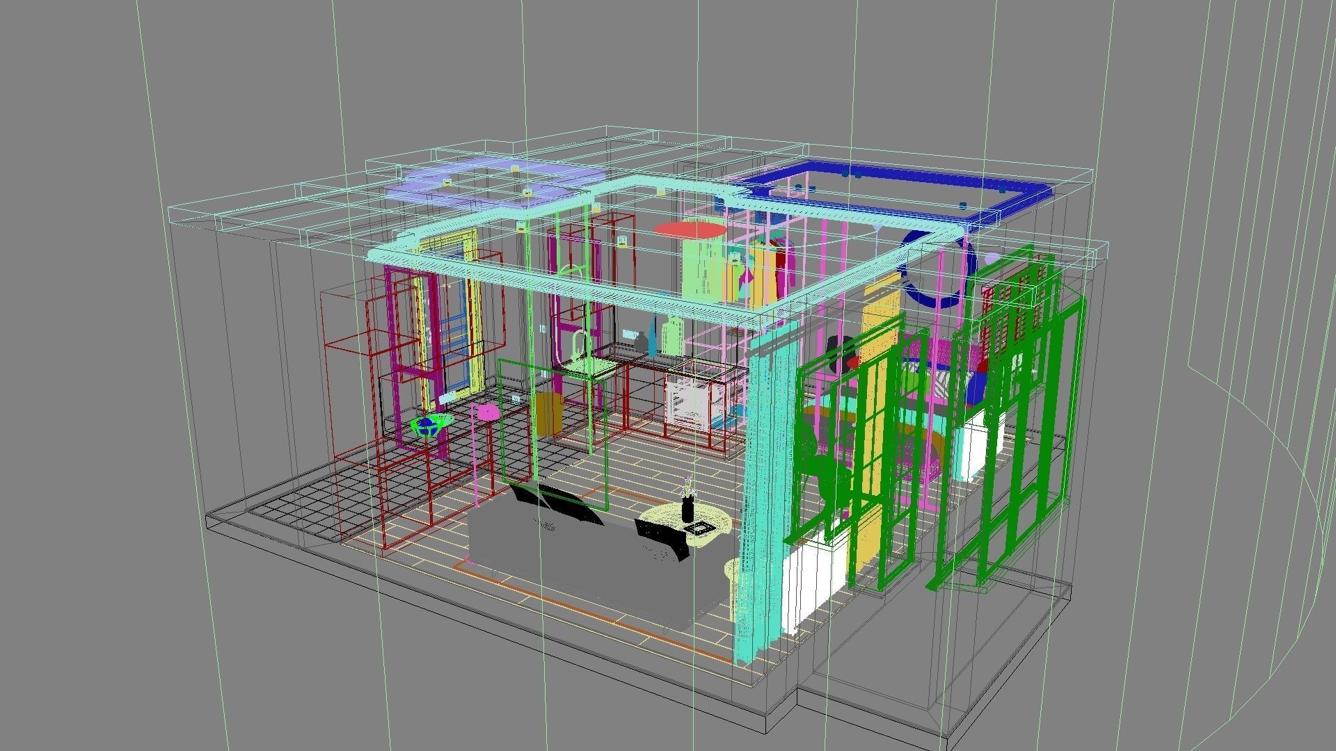 Modern residential interior 04 3D model_21