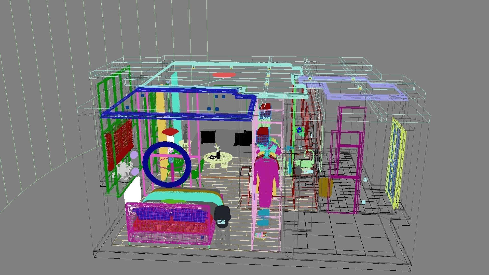 Modern residential interior 04 3D model_32