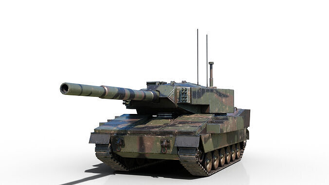 4 coatings of USA ARMY M8 Armored Gun System light tank Low-poly 3D model