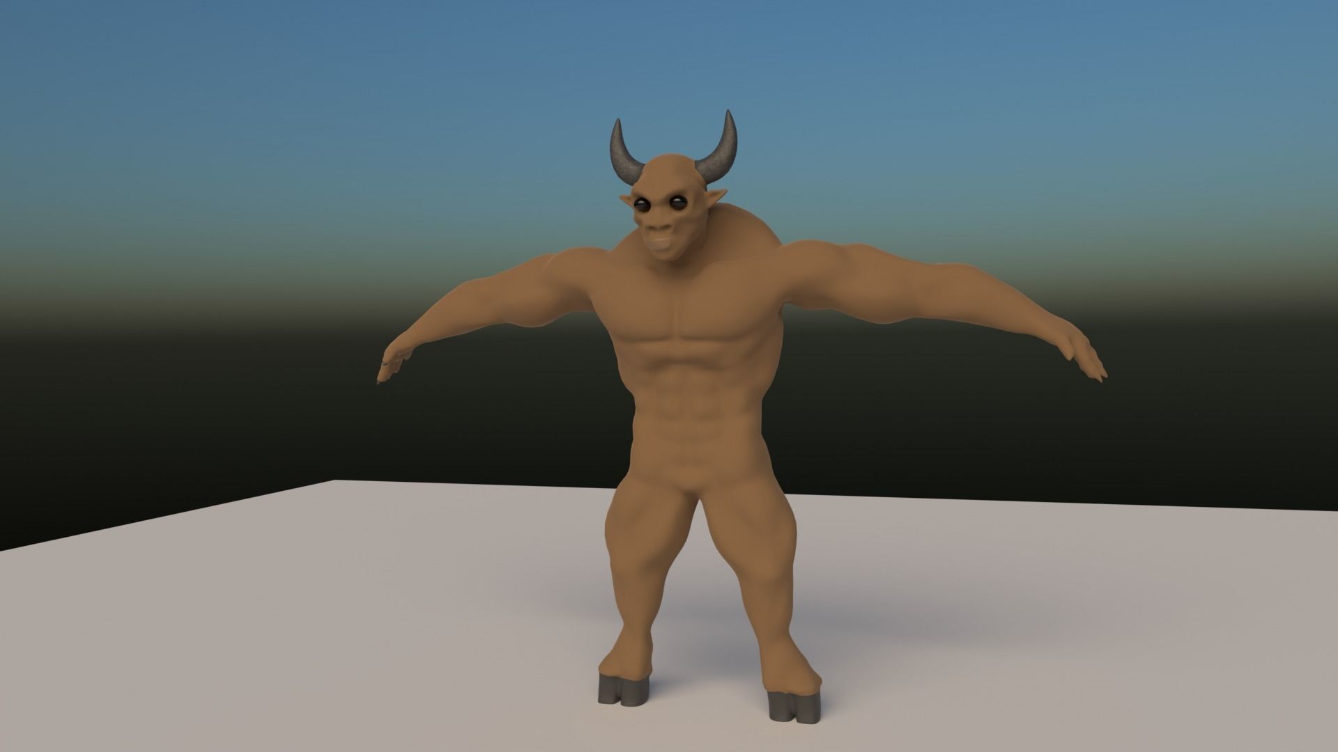 MINOTAUR Free low-poly 3D model_4