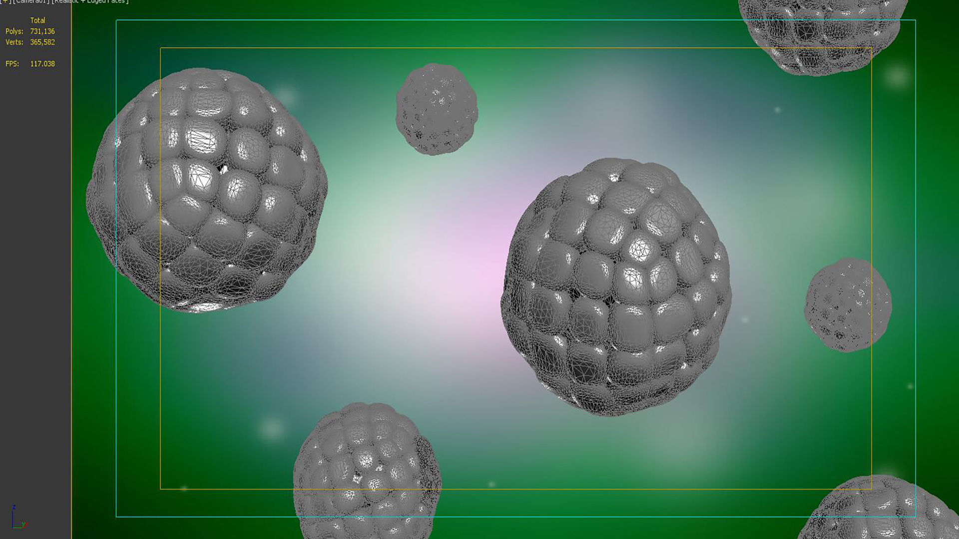 Cancer cell proliferation invasion virus 3D model_5