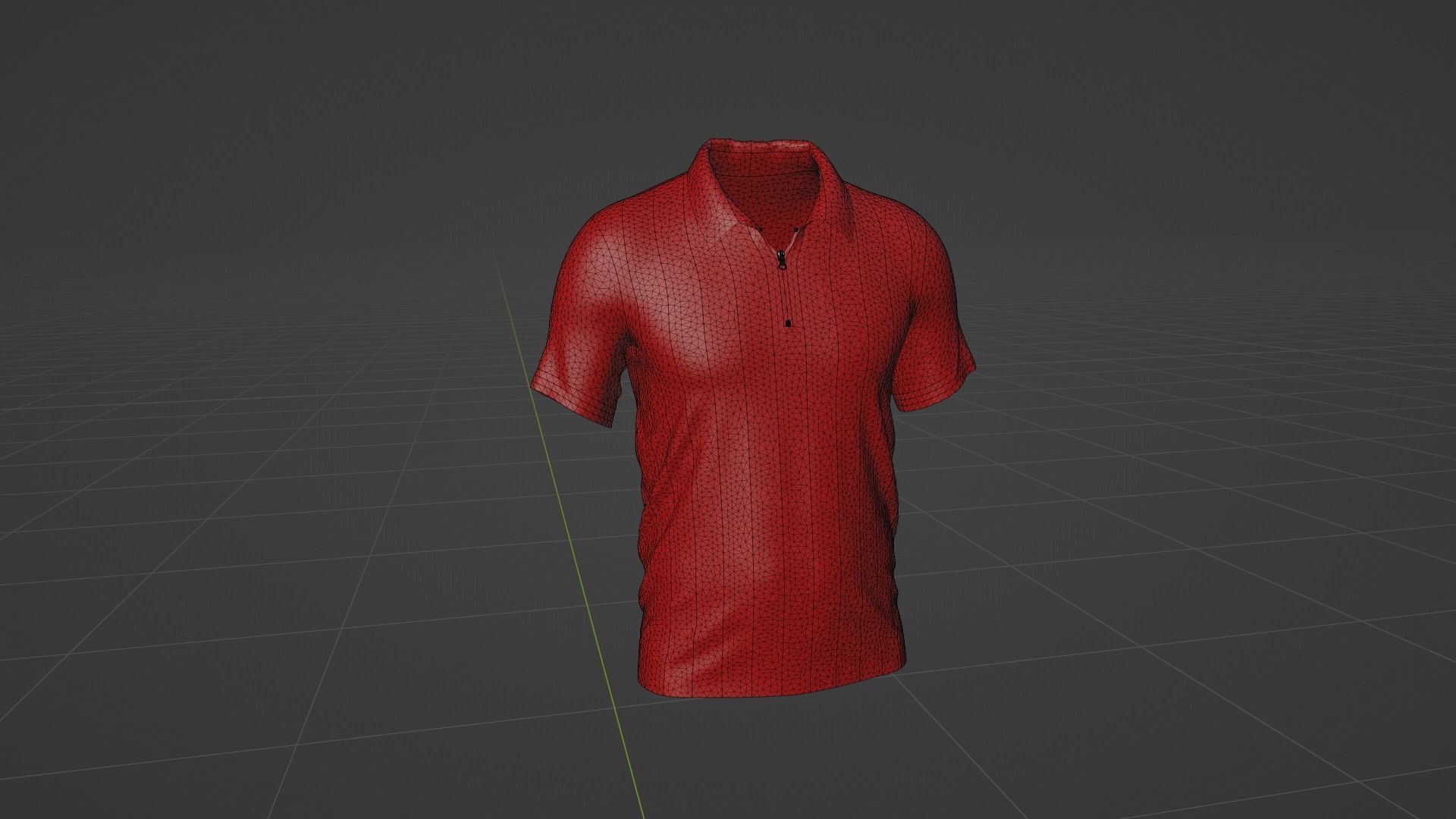T-Shirt Sport Low-poly 3D model_5
