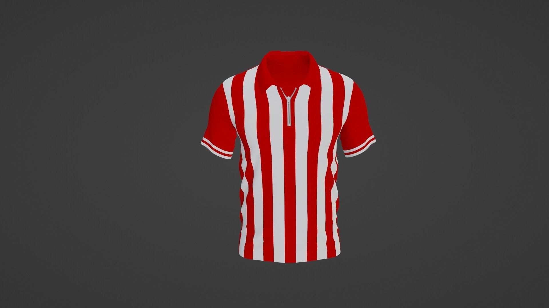 T-Shirt Sport Low-poly 3D model_2