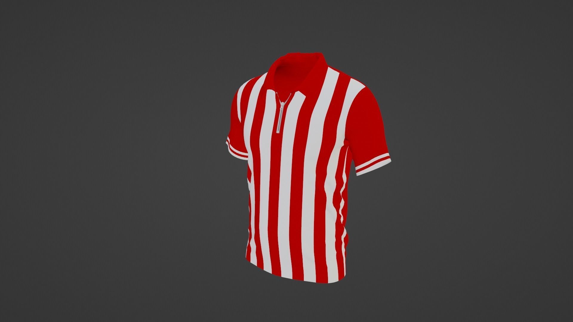 T-Shirt Sport Low-poly 3D model_4