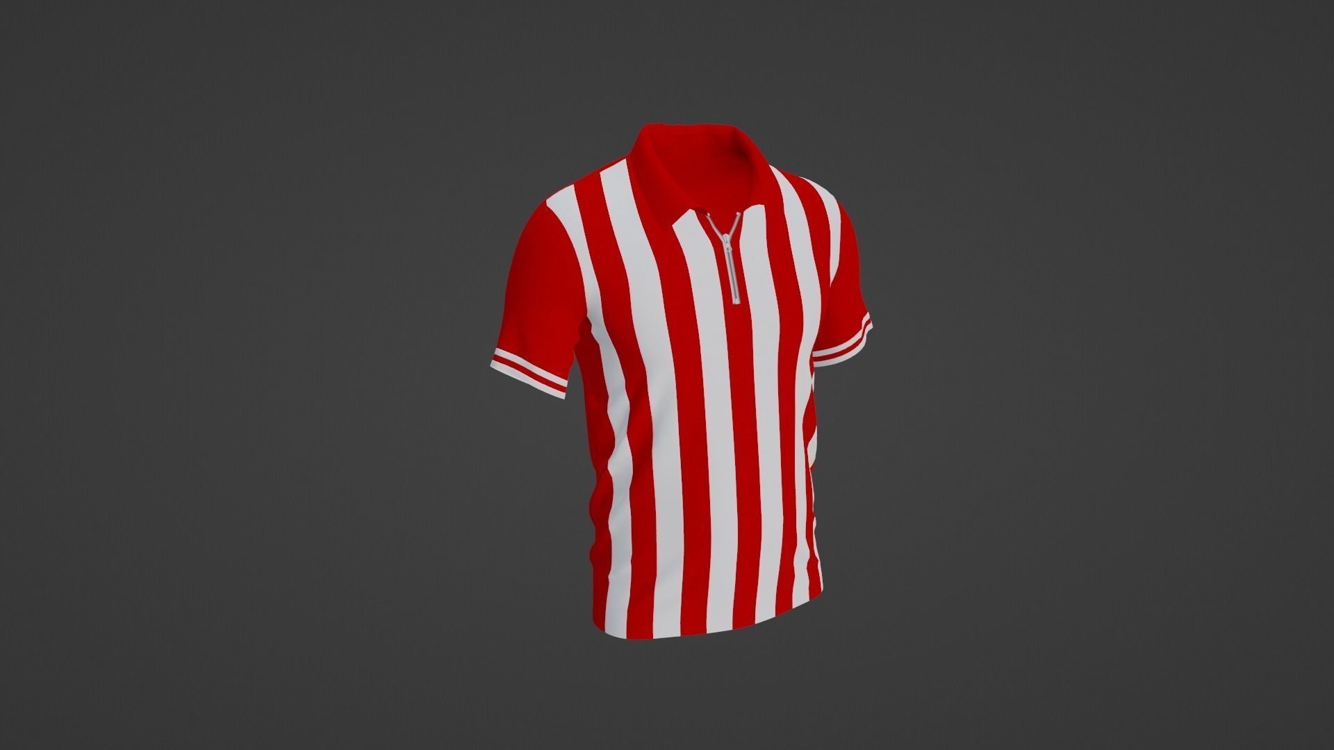T-Shirt Sport Low-poly 3D model_3