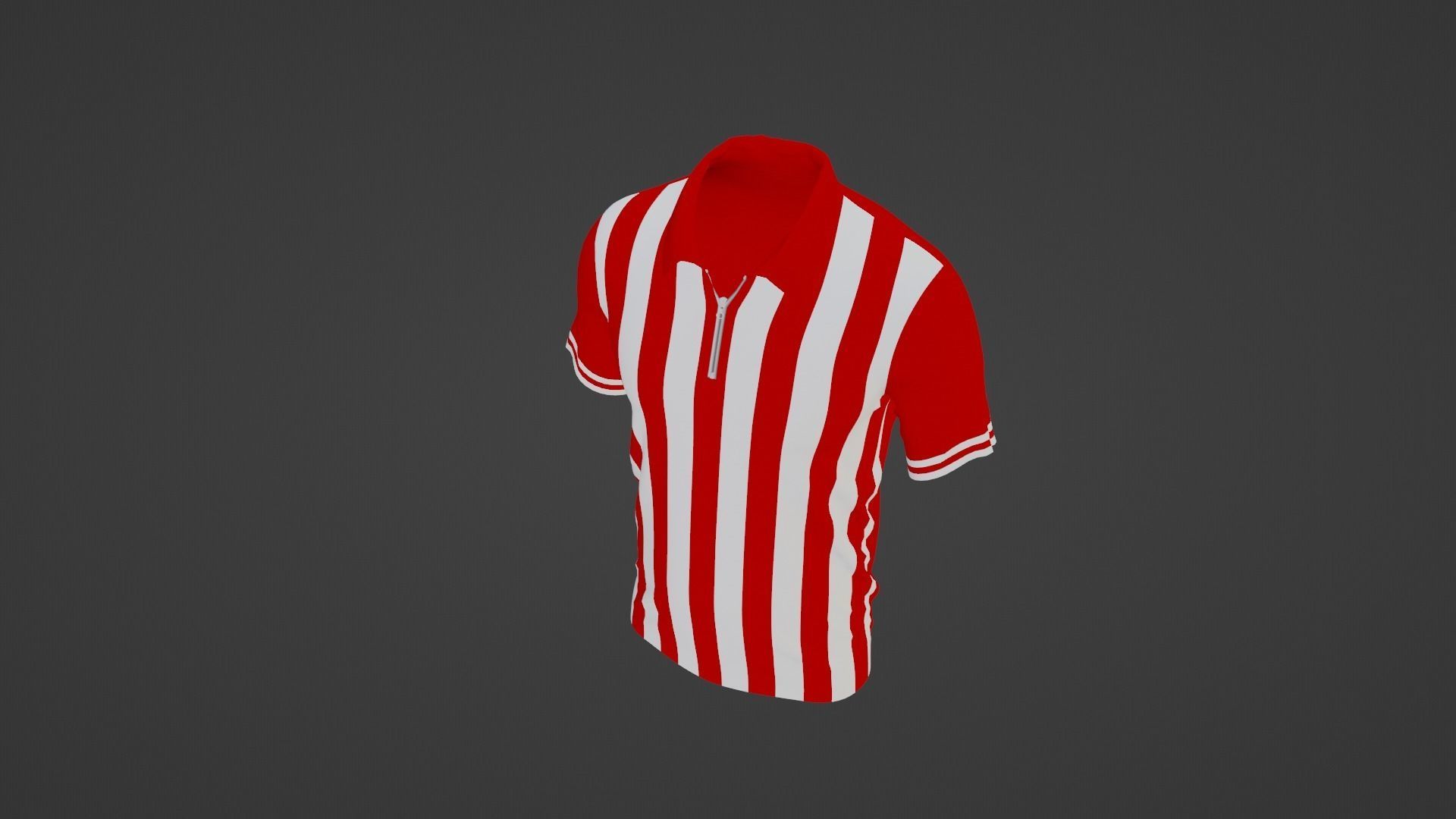 T-Shirt Sport Low-poly 3D model_1