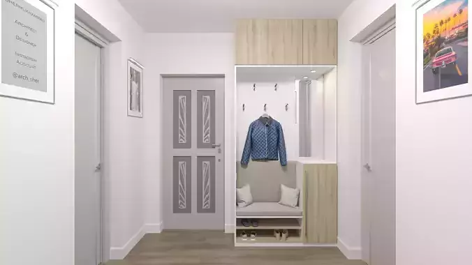 Hall Interior 3D Model