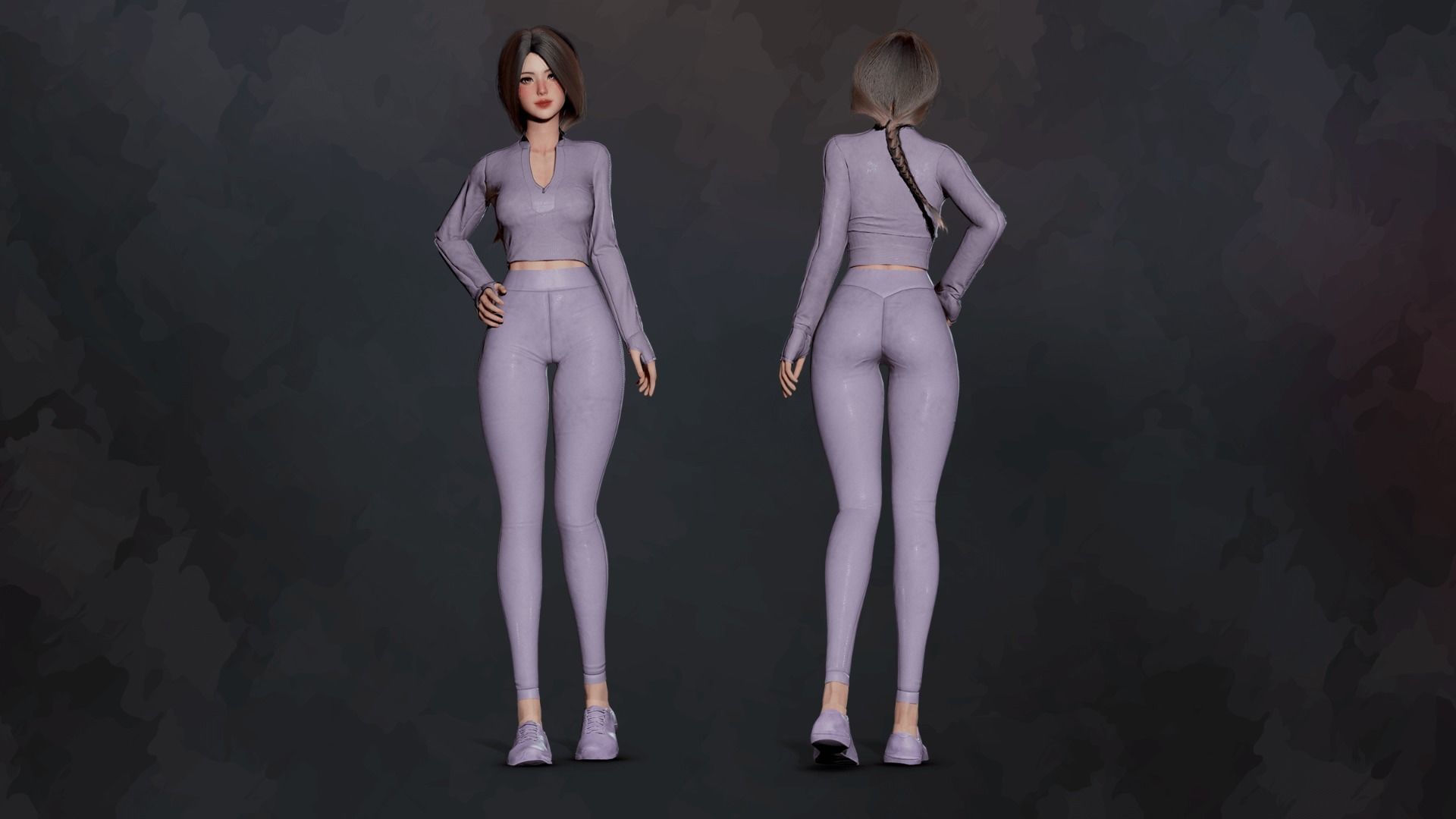 Gym Bundle Boys and Girls - Game Ready 3D Model Collection_10