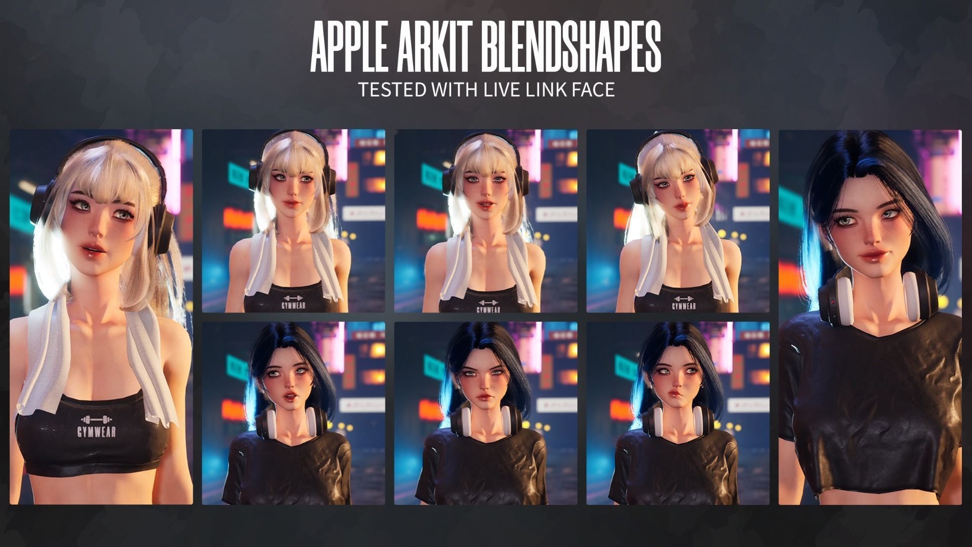 Gym Bundle Boys and Girls - Game Ready 3D Model Collection_17