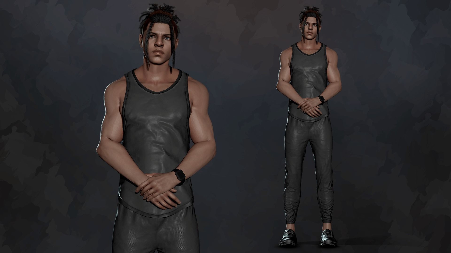 Gym Bundle Boys and Girls - Game Ready 3D Model Collection_13