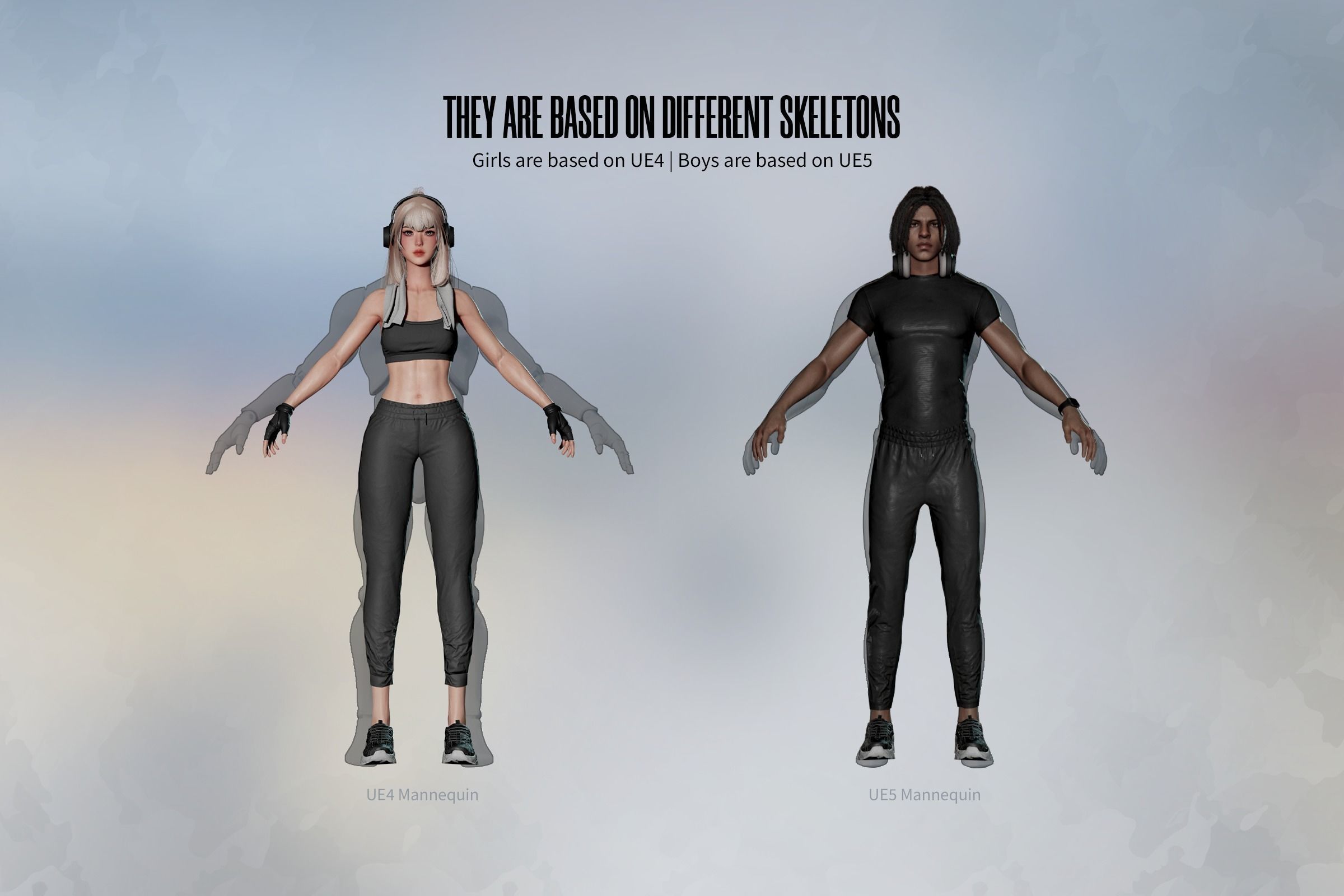 Gym Bundle Boys and Girls - Game Ready 3D Model Collection_30