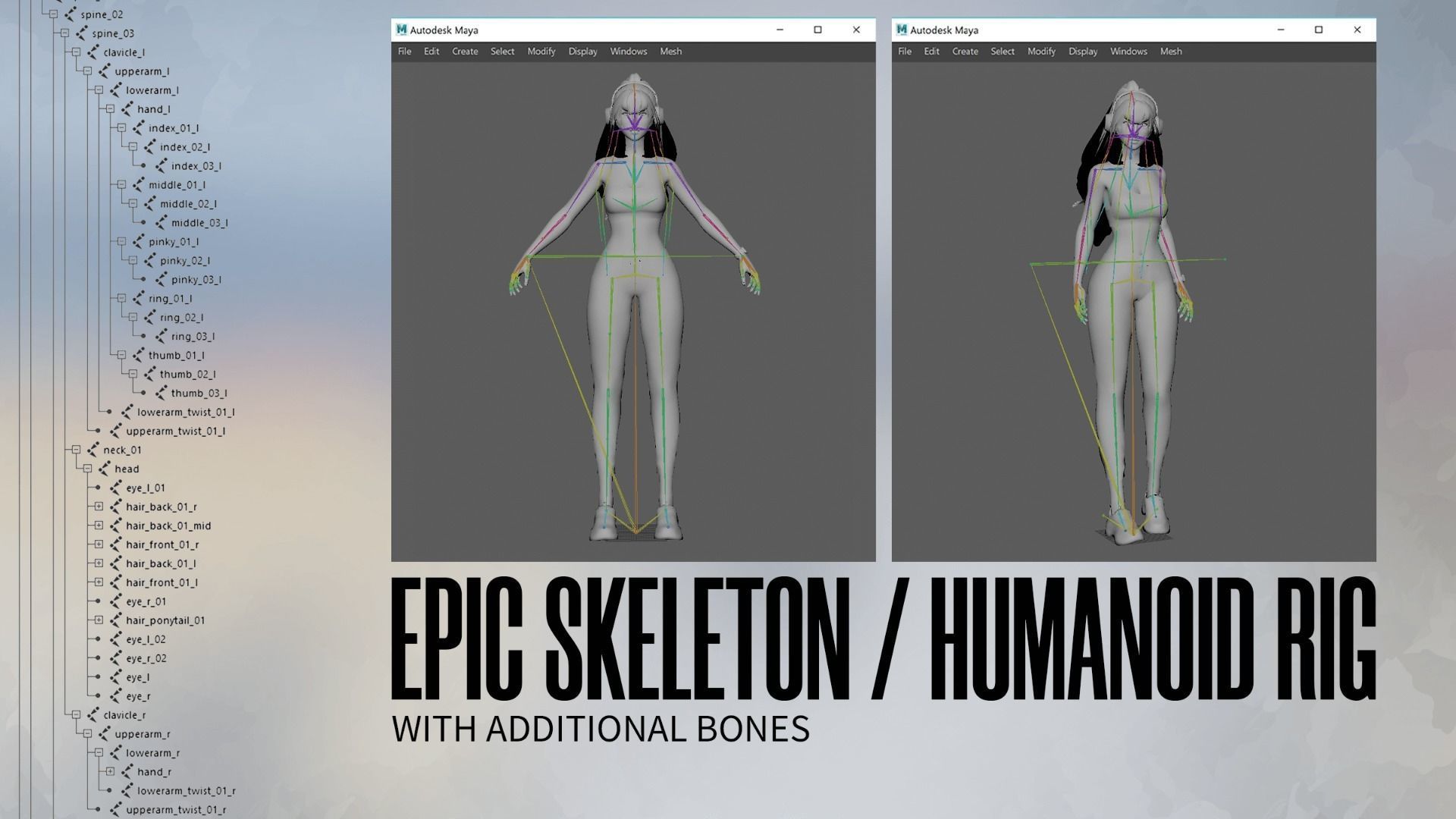 Gym Bundle Boys and Girls - Game Ready 3D Model Collection_26