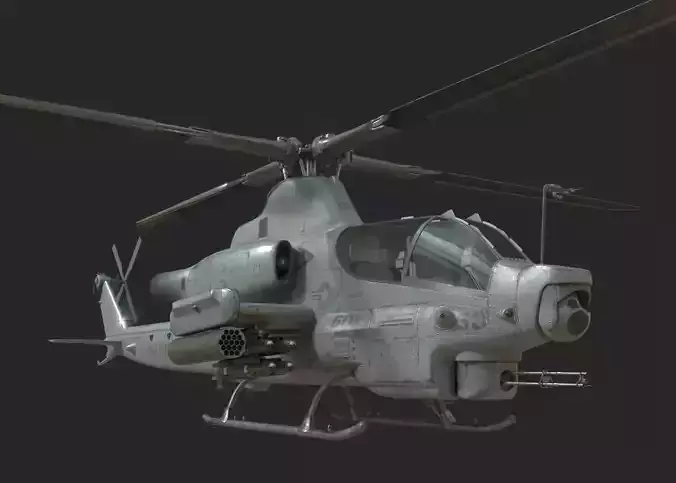 USMC AH1Z Viper Attack helicopter AH-1Z gunship