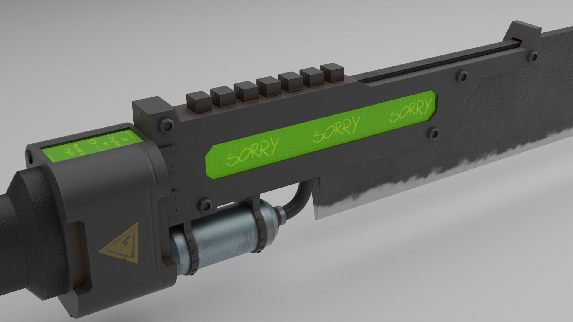 SciFi Sword V2 GameAsset Low-poly 3D model_9