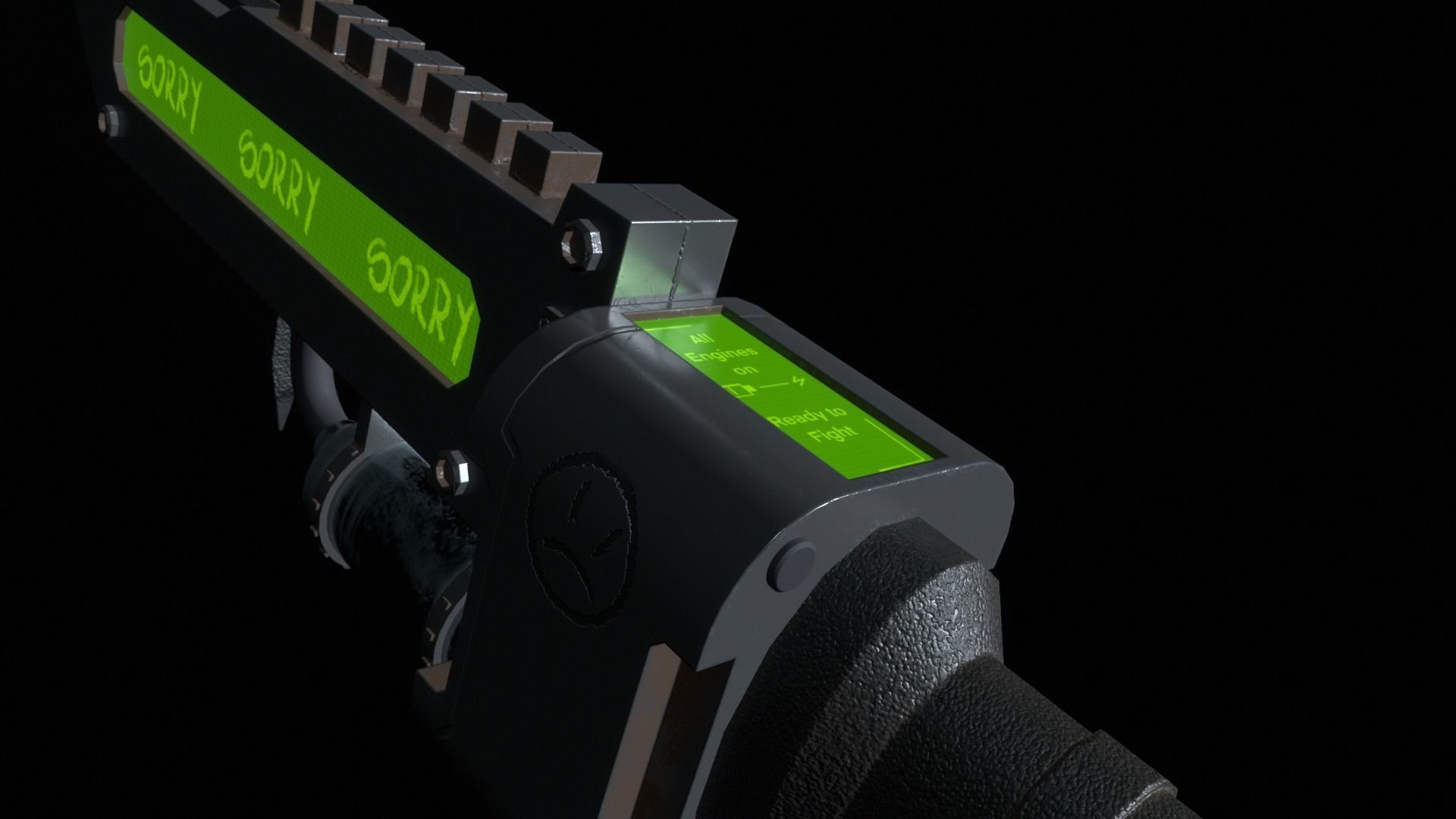 SciFi Sword V2 GameAsset Low-poly 3D model_3