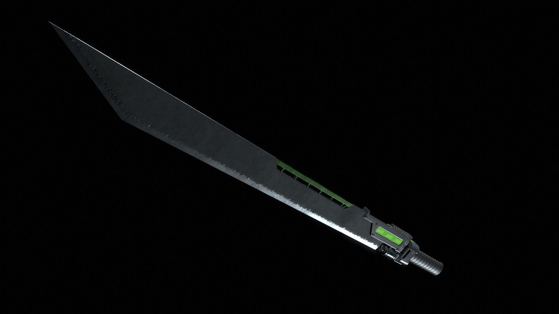 SciFi Sword V2 GameAsset Low-poly 3D model_6