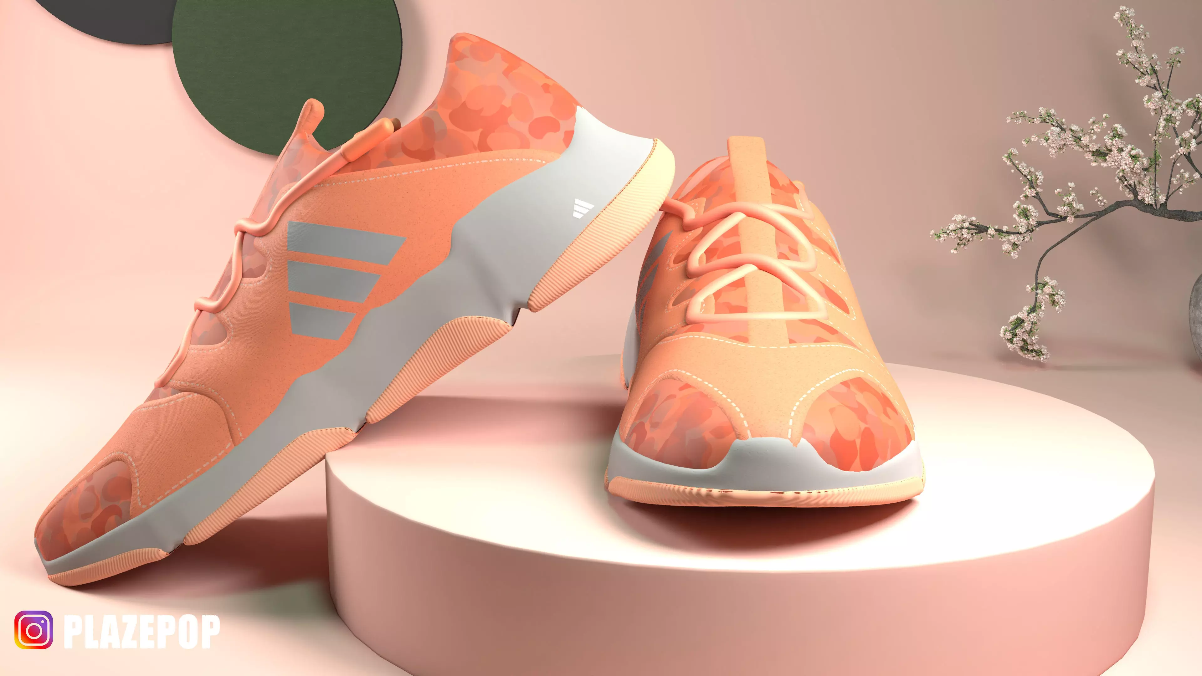 Adidas shoes with project file Free 3D model