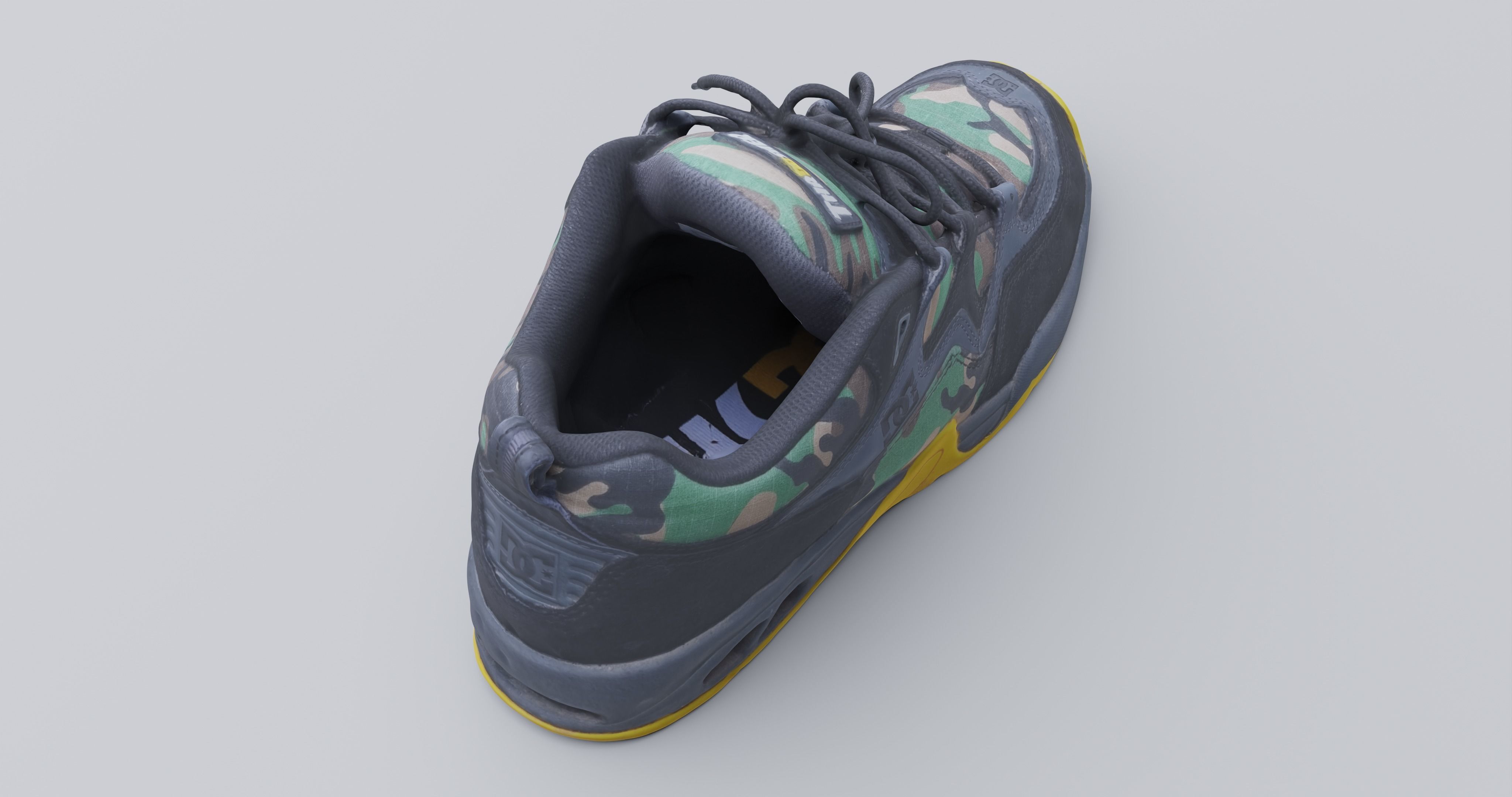 DC shoes Low-poly 3D model_2