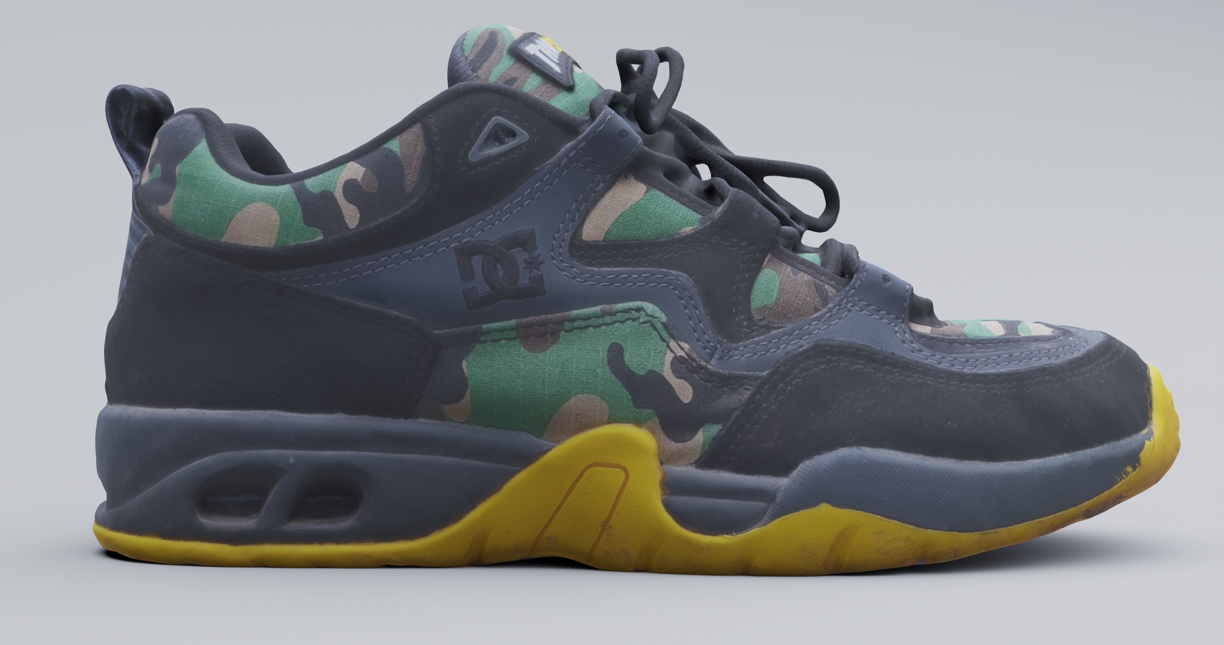 DC shoes Low-poly 3D model_3