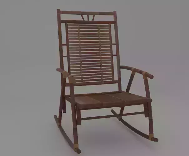 Bamboo rocking chair