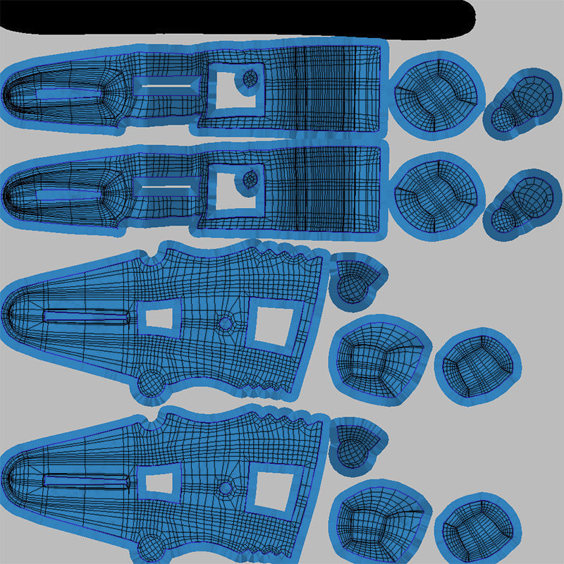 Clothe Peg Low-poly 3D model_2