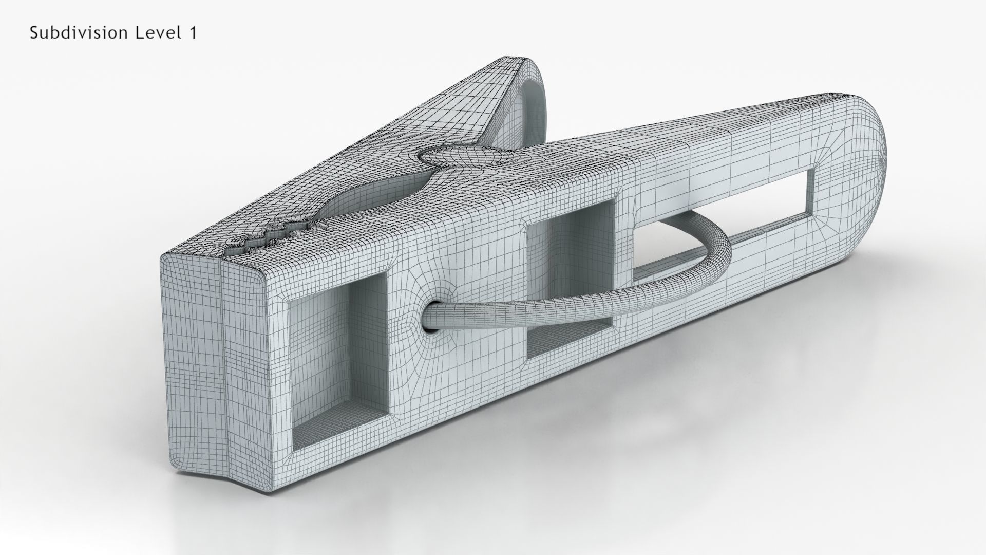 Clothe Peg Low-poly 3D model_16