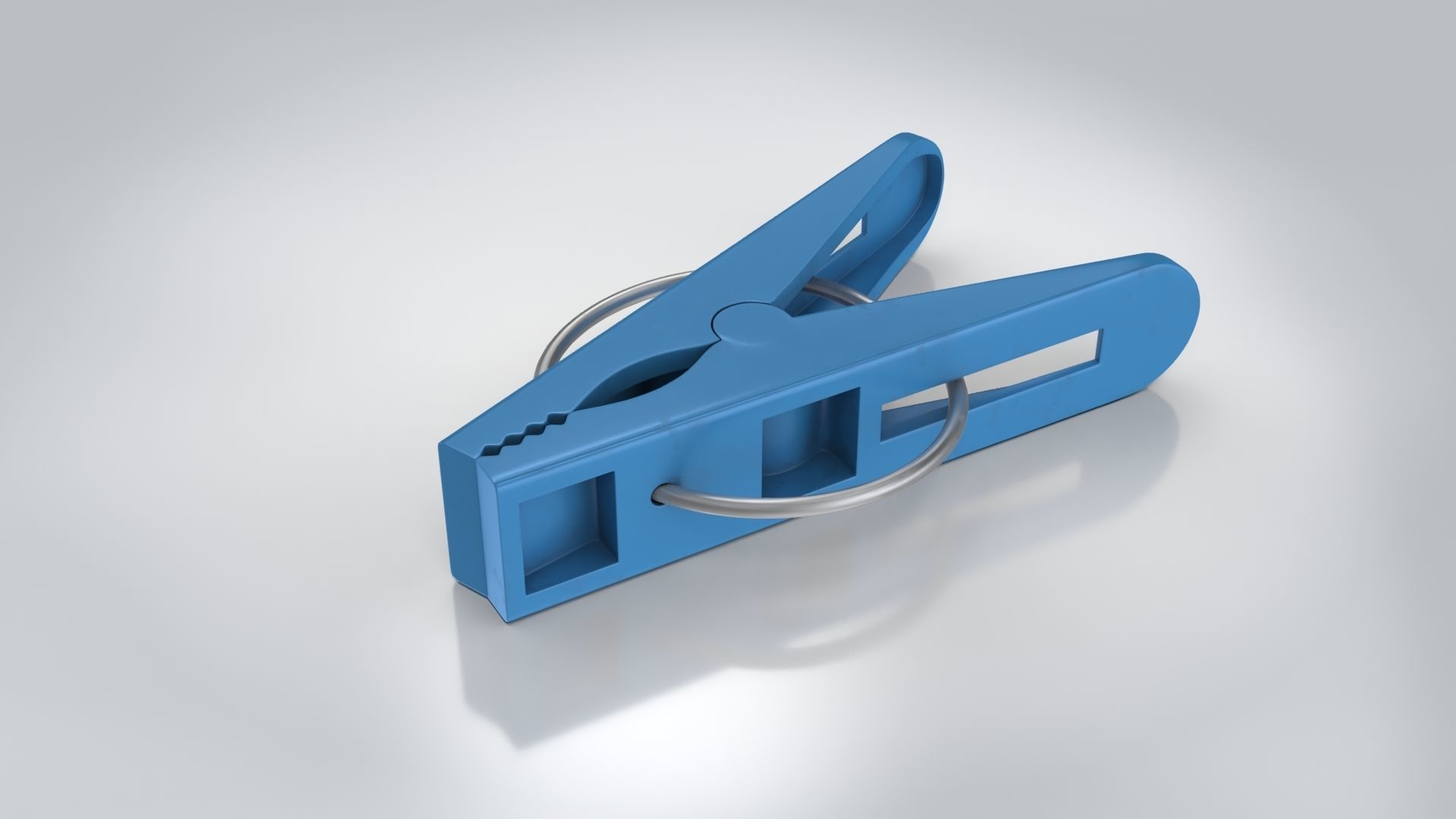 Clothe Peg Low-poly 3D model_1