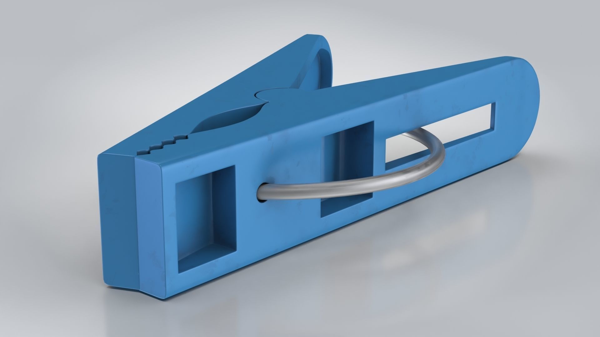 Clothe Peg Low-poly 3D model_3