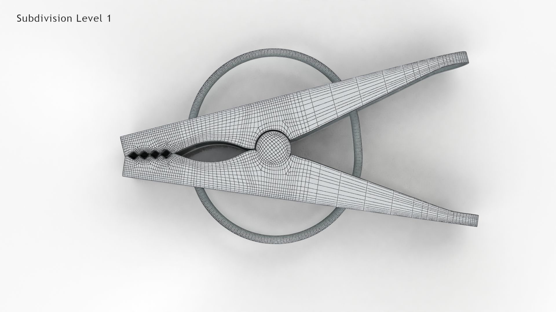 Clothe Peg Low-poly 3D model_11