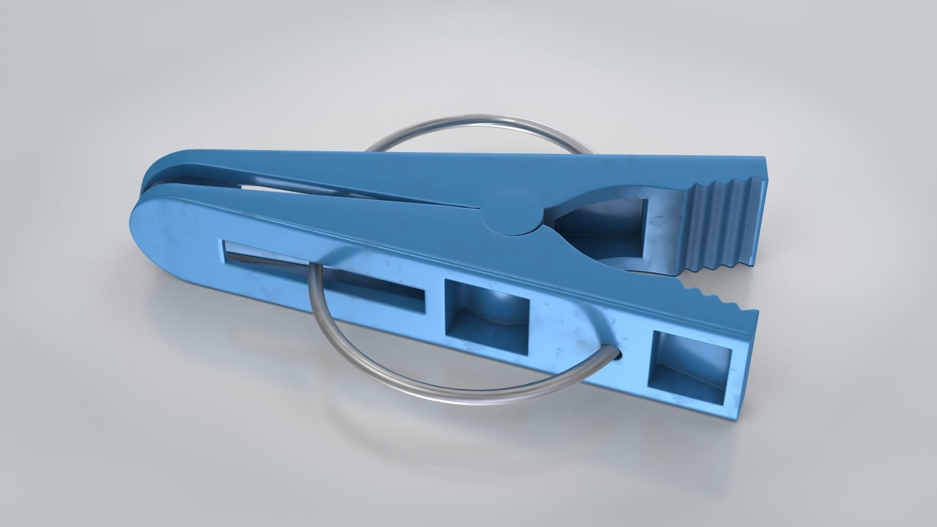 Clothe Peg Low-poly 3D model_5