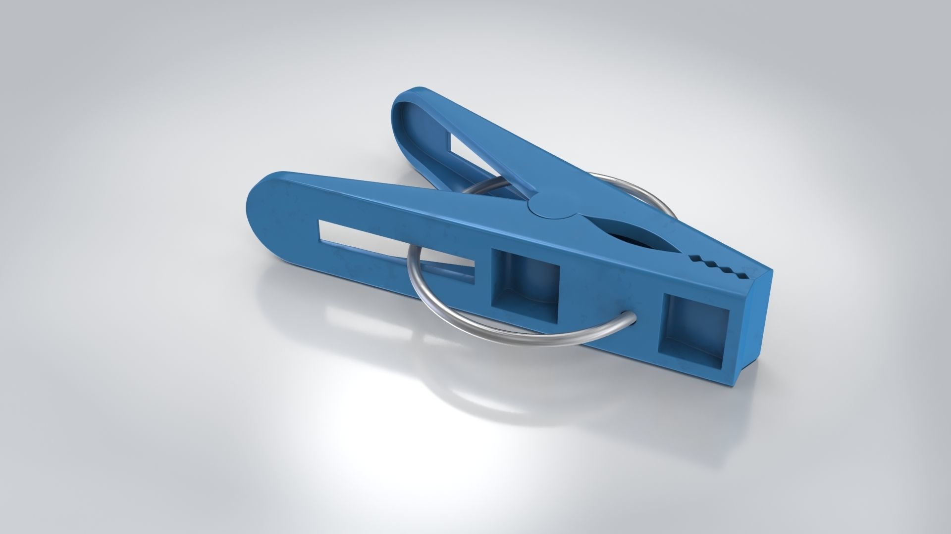 Clothe Peg Low-poly 3D model_17