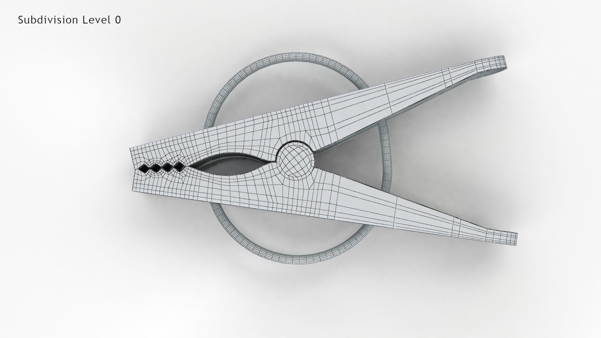 Clothe Peg Low-poly 3D model_10