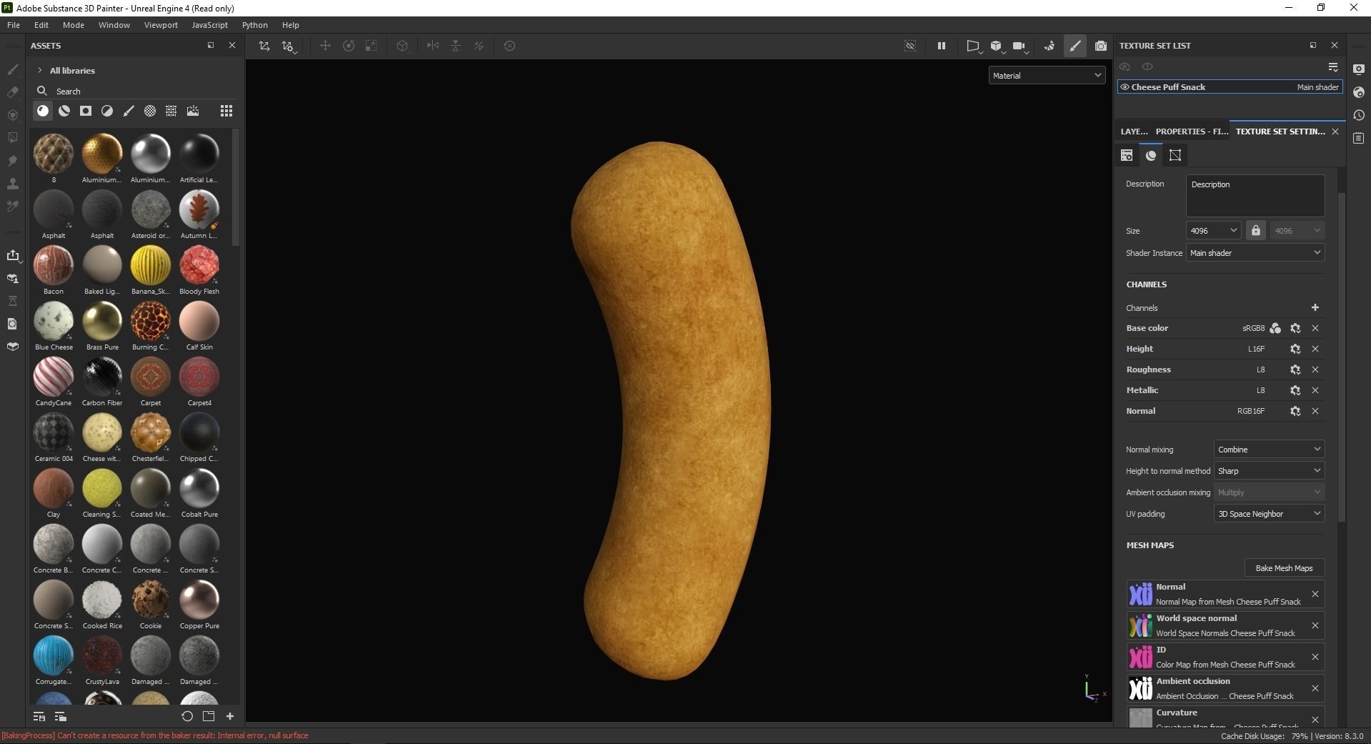 Cheese Puff Snack 3D Model Low-poly 3D model_7