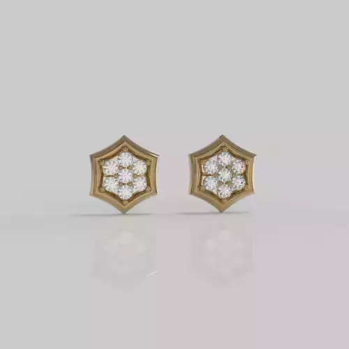 little and beautiful stud earrings Free 3D print model