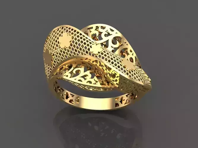 Women diamond ring 3dm stl render 3D Model Collection 3D print