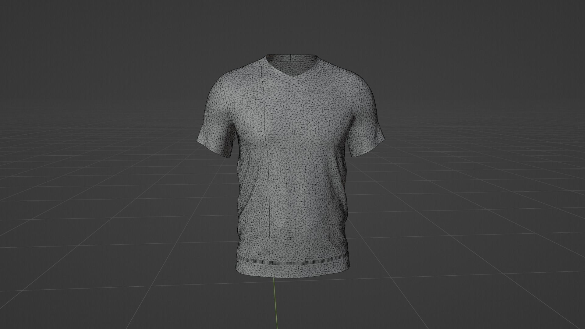 T-Shirt Man Low-poly 3D model_5