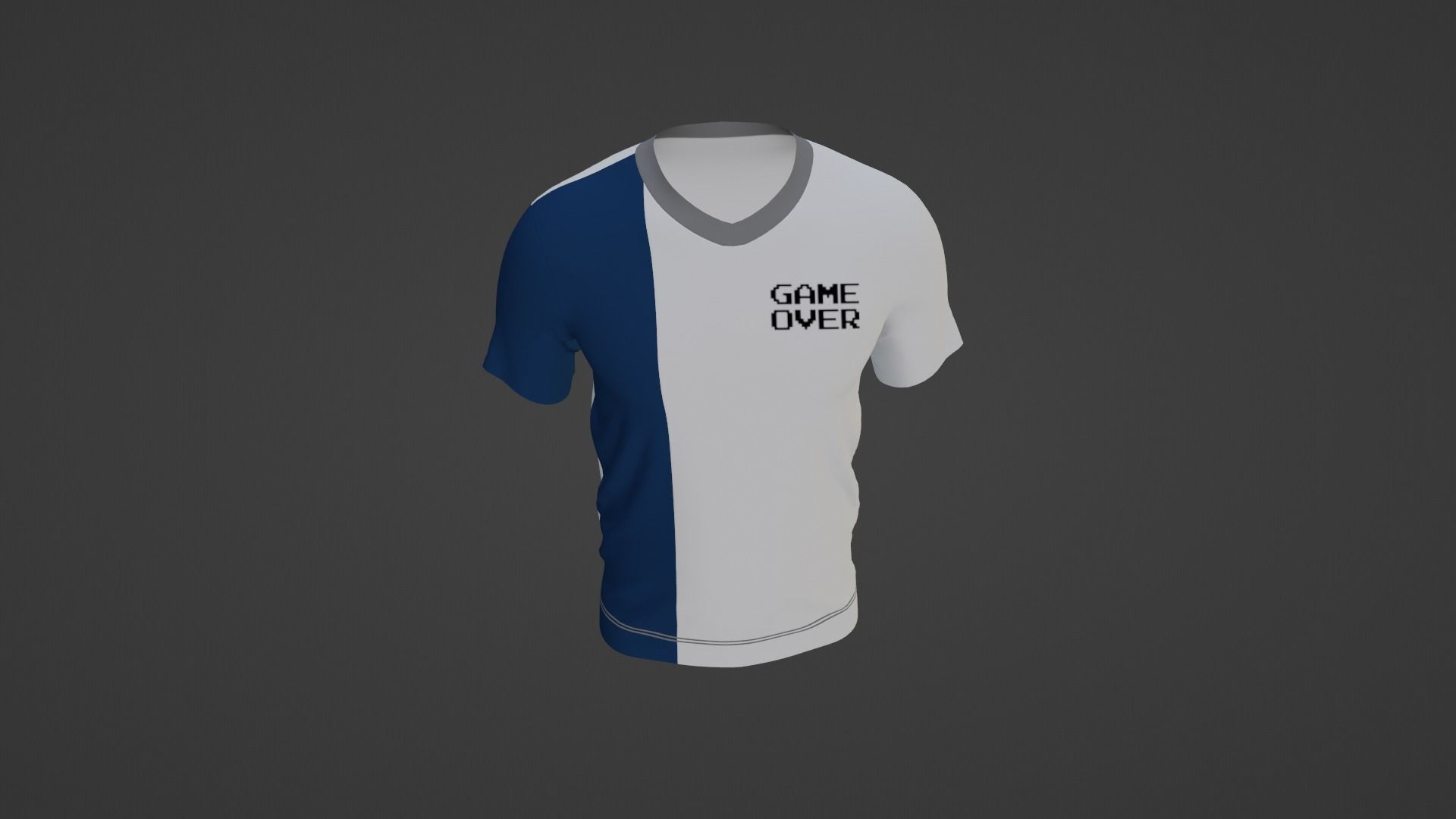 T-Shirt Man Low-poly 3D model_3