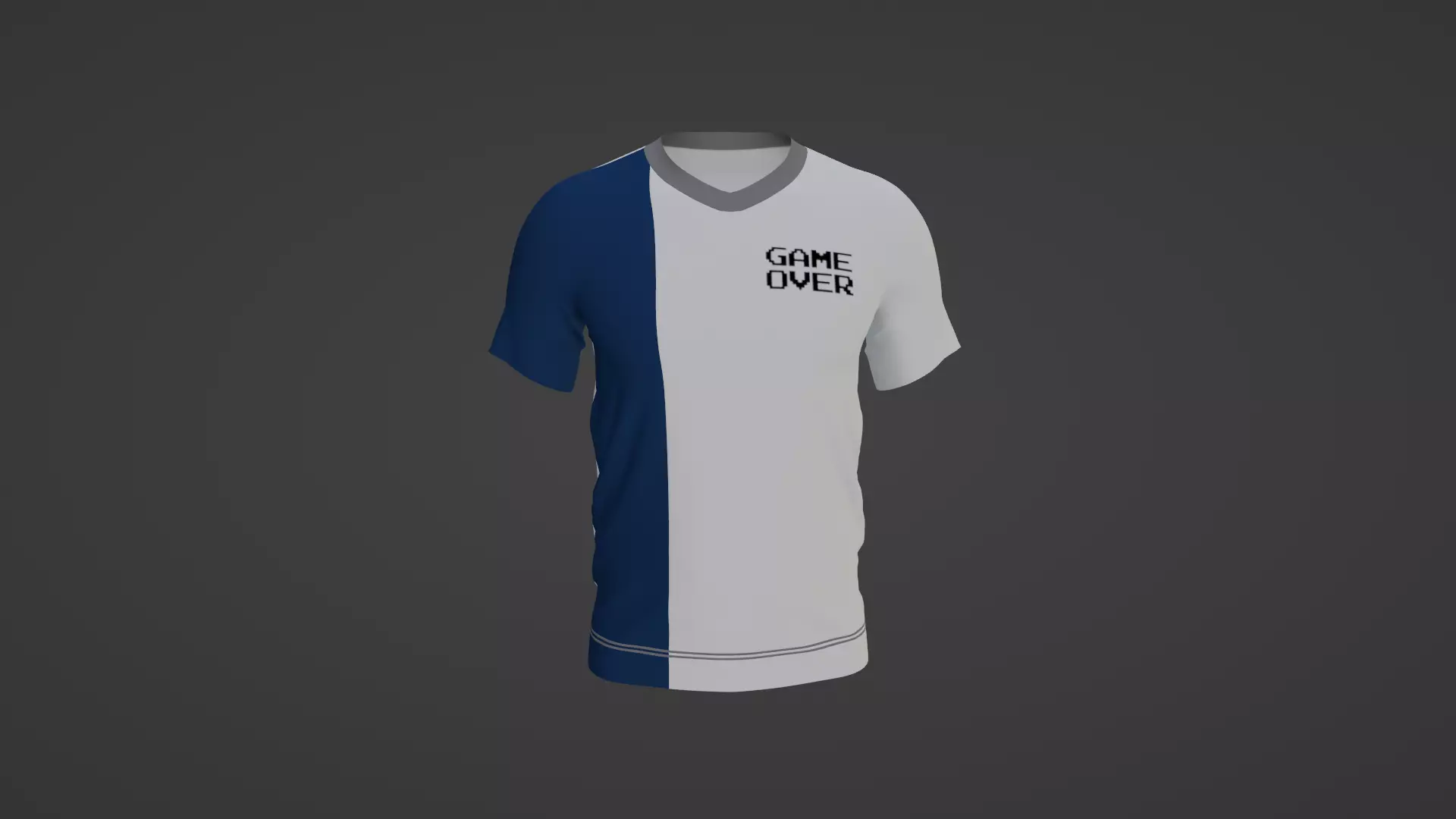 T-Shirt Man Low-poly 3D model_0