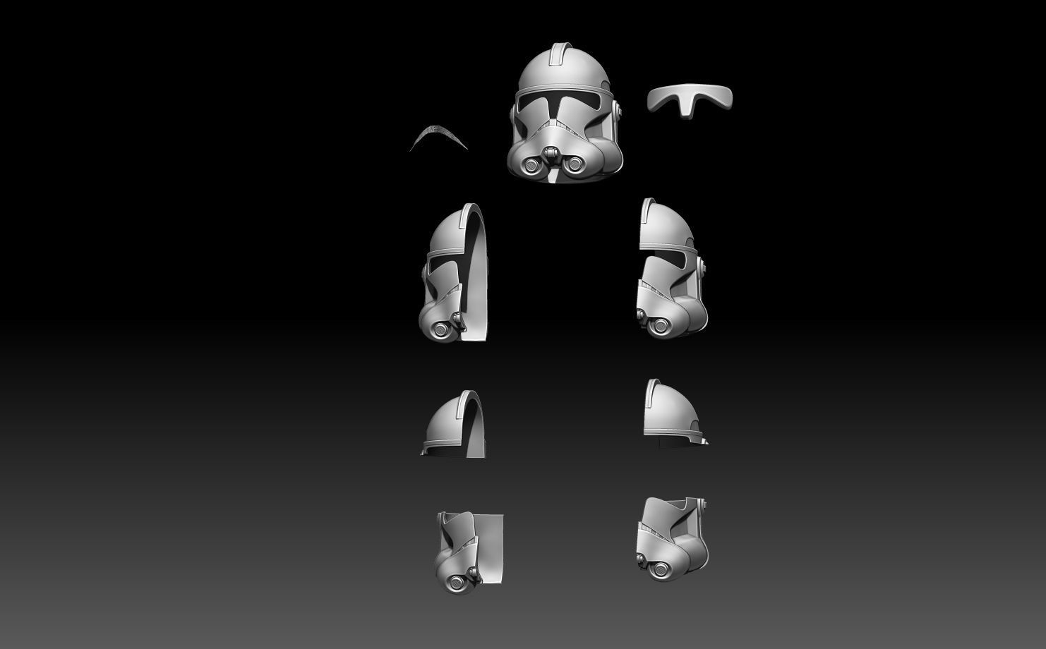 CLONETROOPER HELMET 1-1 SCALE 501st Phase 2 3D print model_11