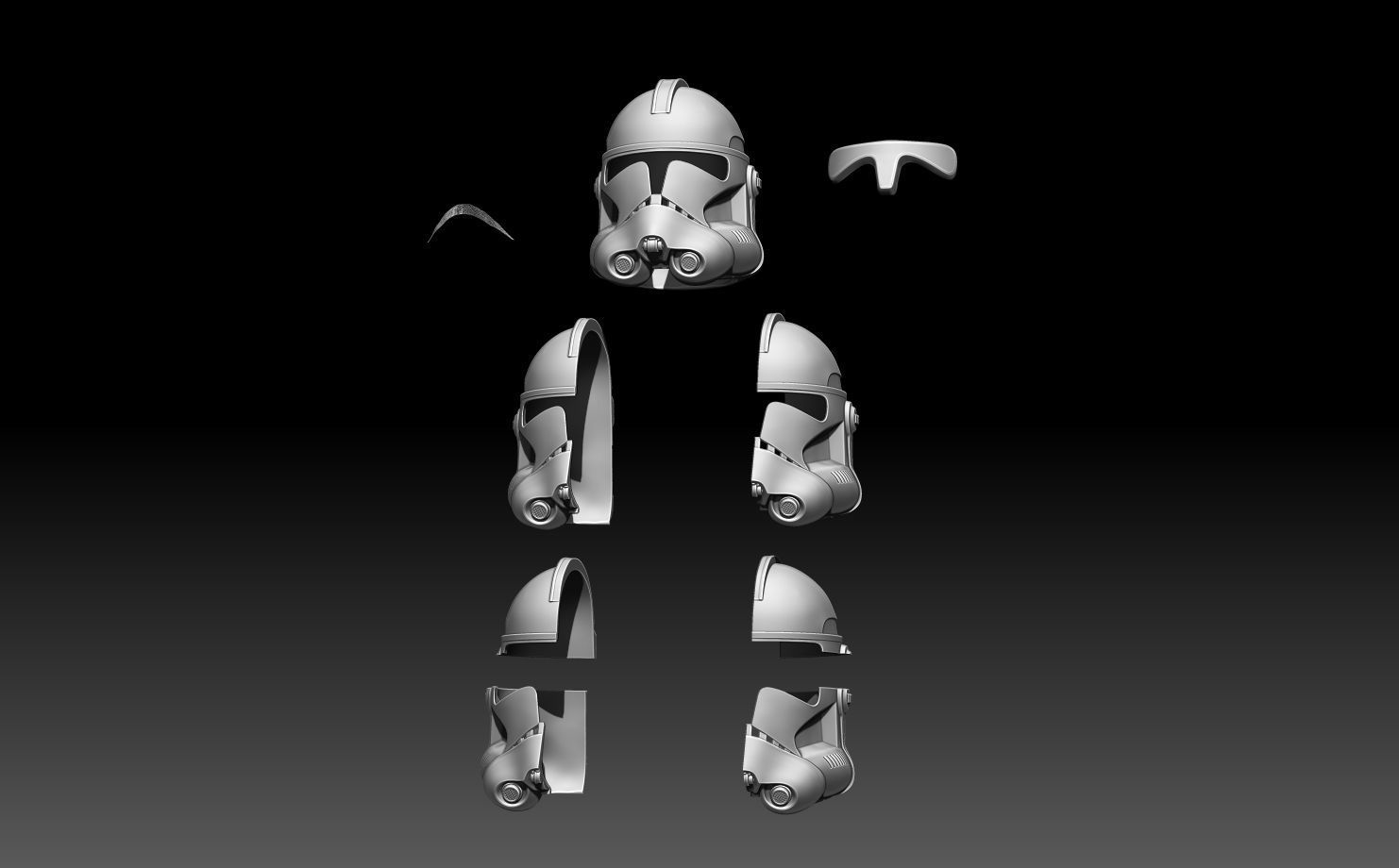 CLONETROOPER HELMET 1-1 SCALE 501st Phase 2 3D print model_10