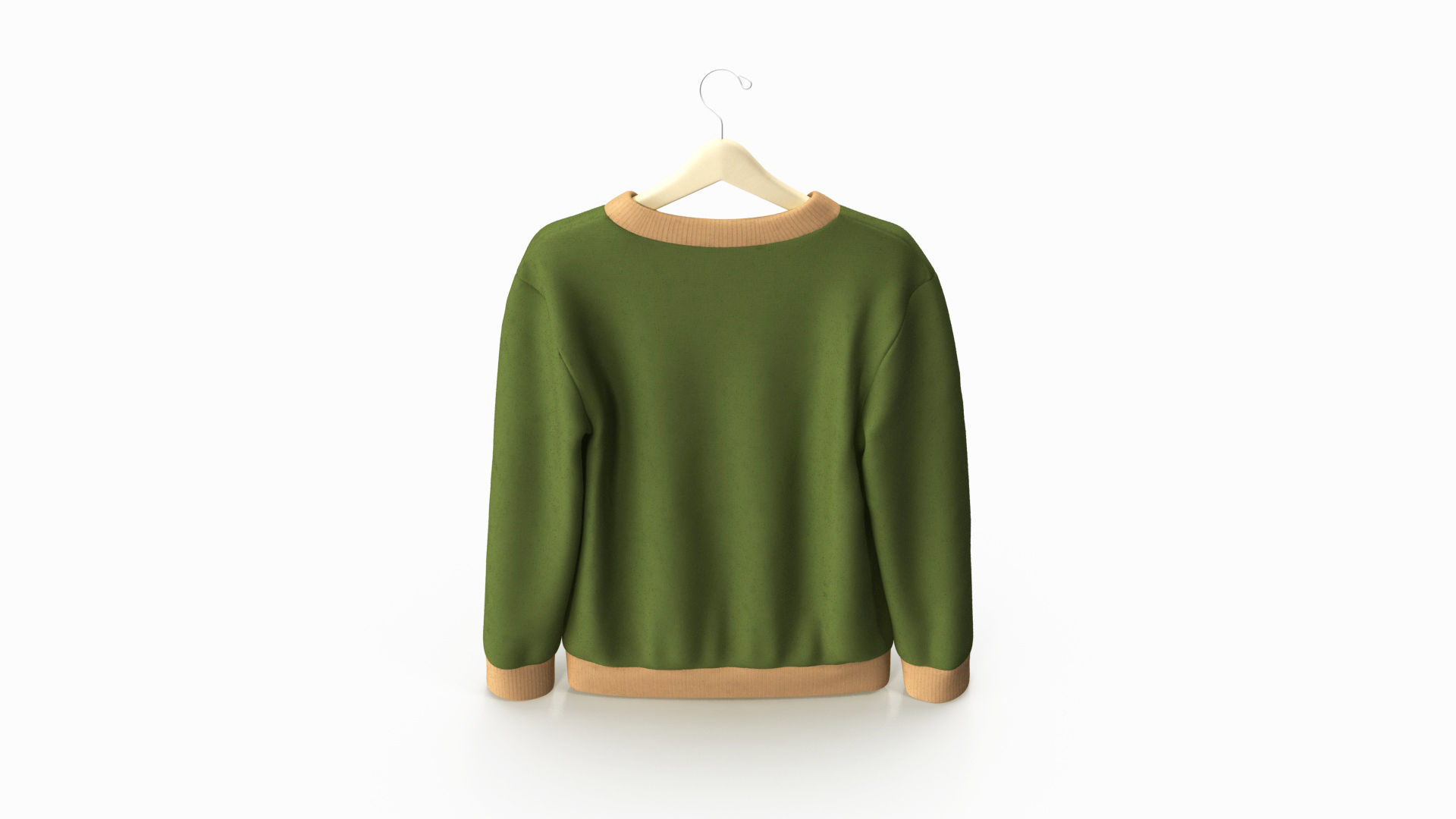 Men Sweatshirt in Hanger Low-poly 3D model_9