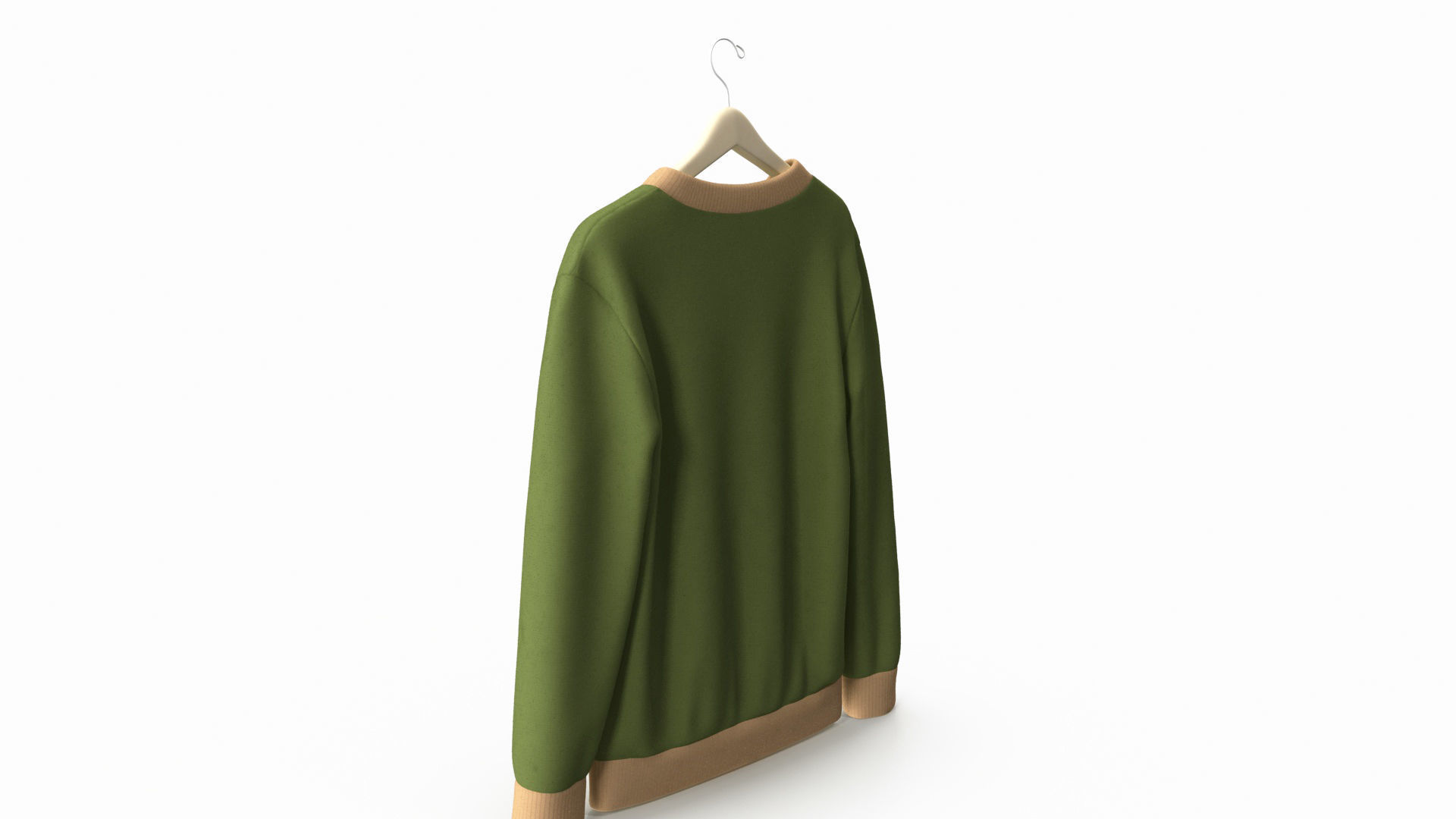 Men Sweatshirt in Hanger Low-poly 3D model_11