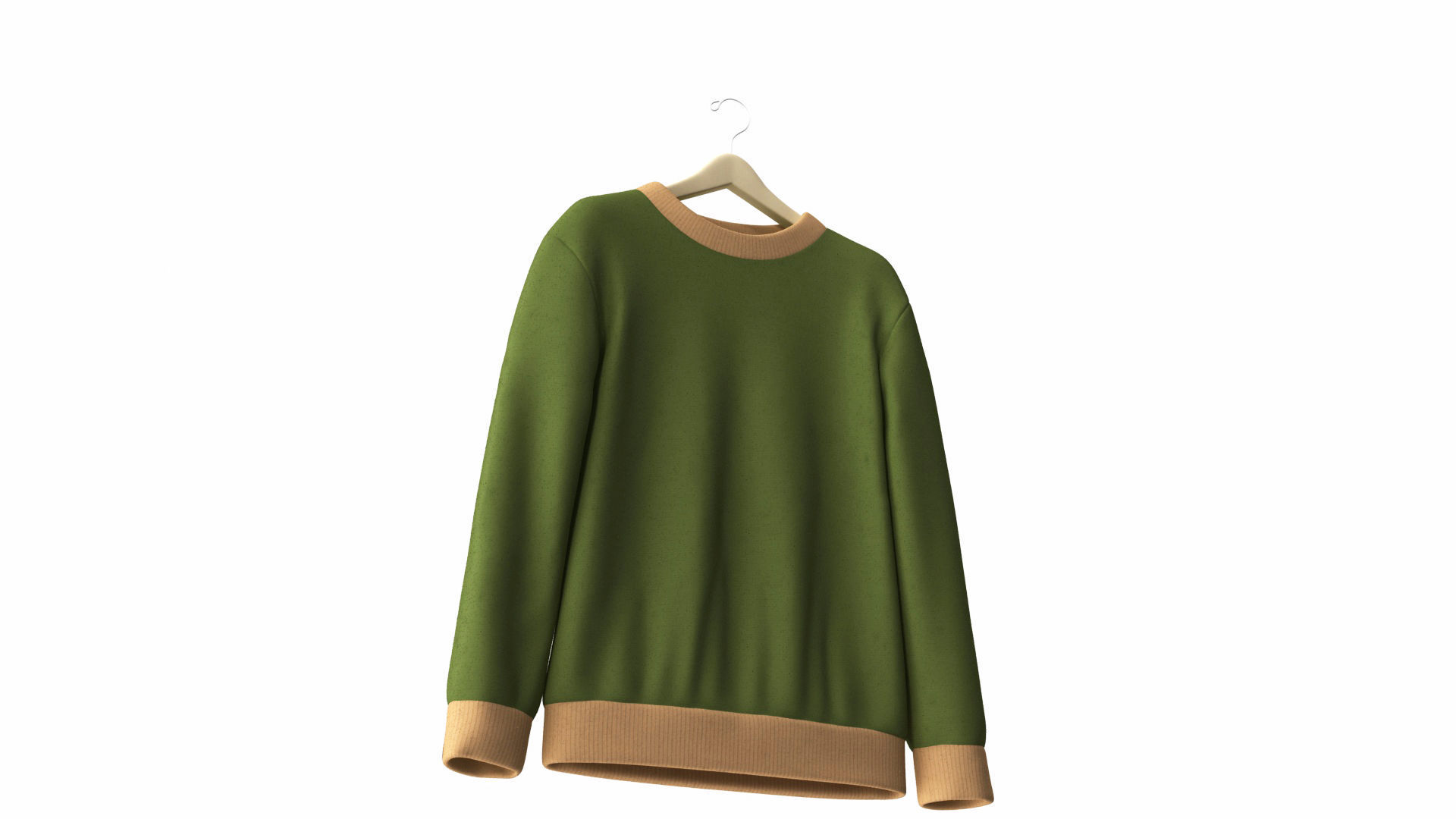 Men Sweatshirt in Hanger Low-poly 3D model_13
