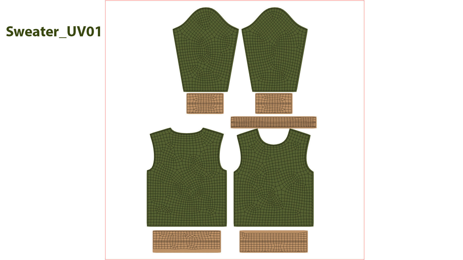 Men Sweatshirt in Hanger Low-poly 3D model_14
