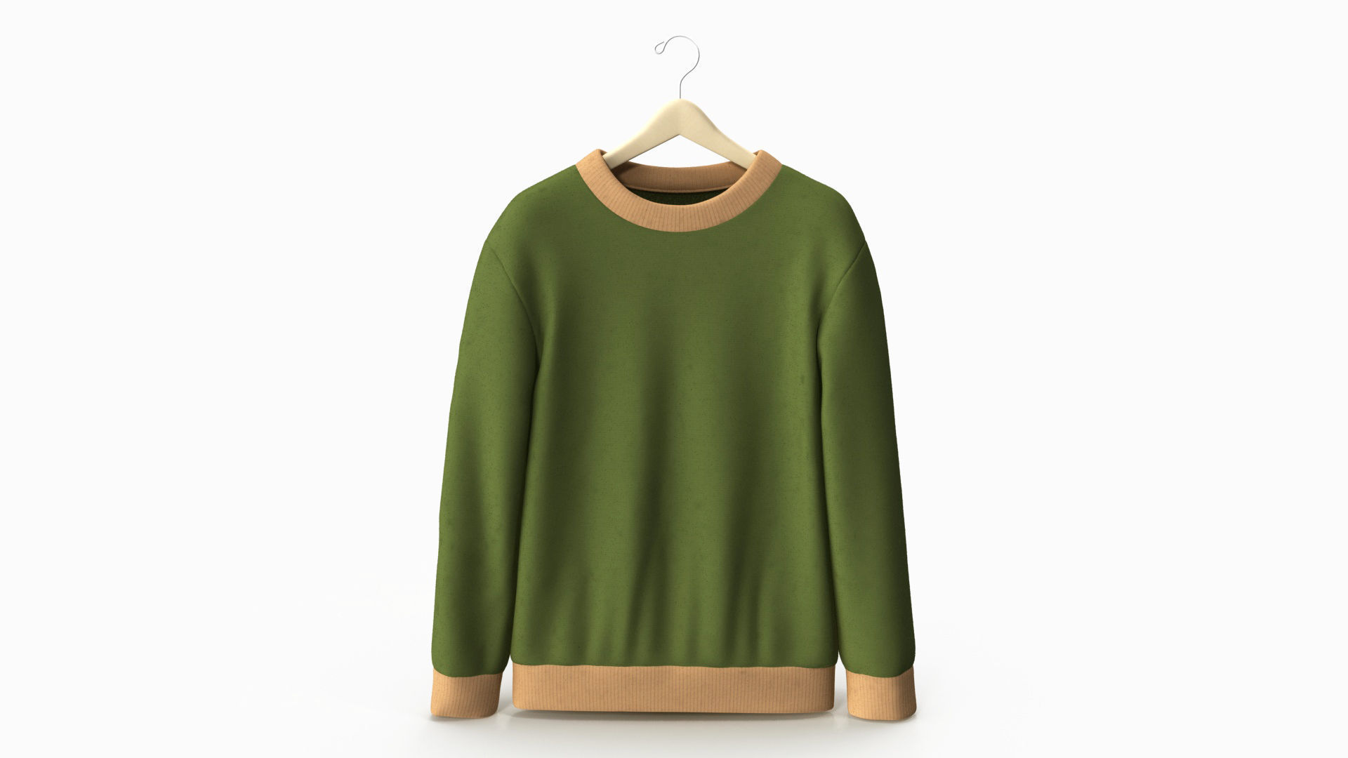 Men Sweatshirt in Hanger Low-poly 3D model_10