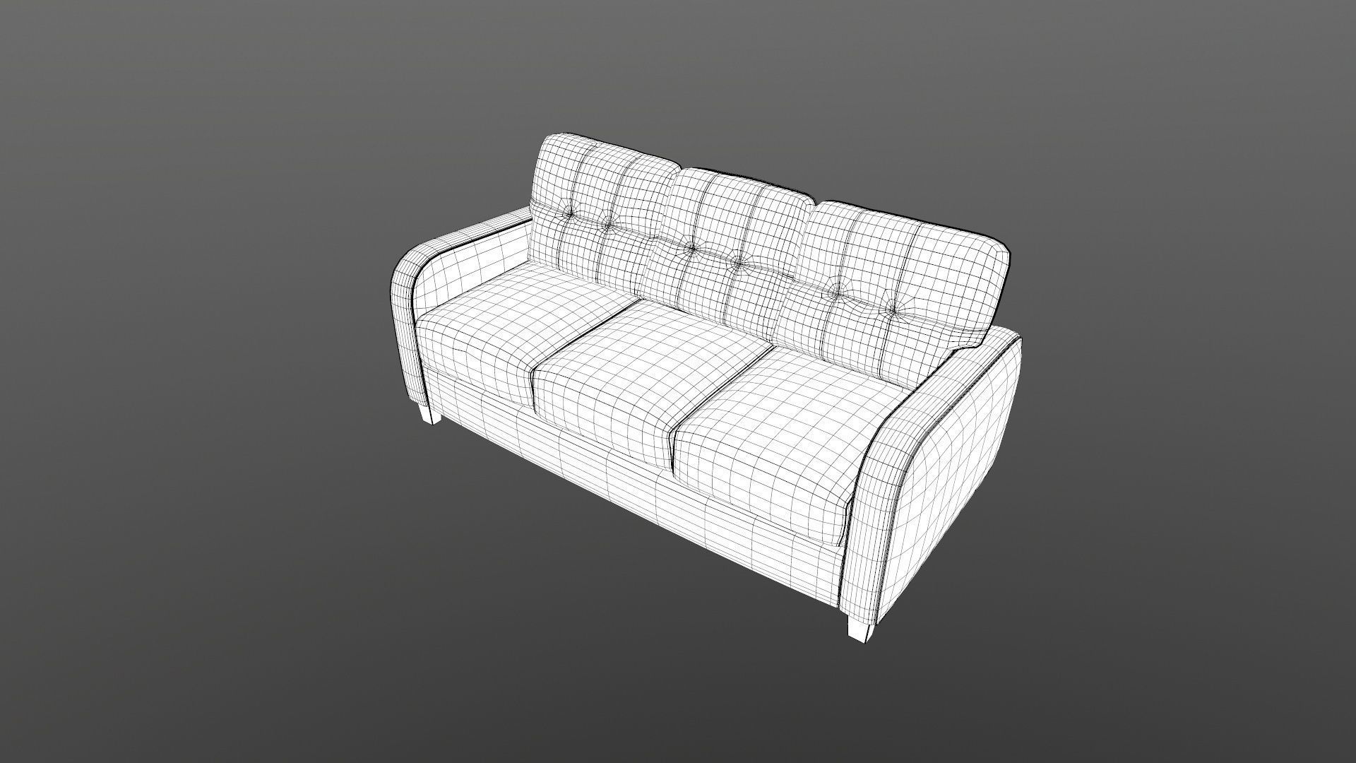 Sofa Set 3D model_9
