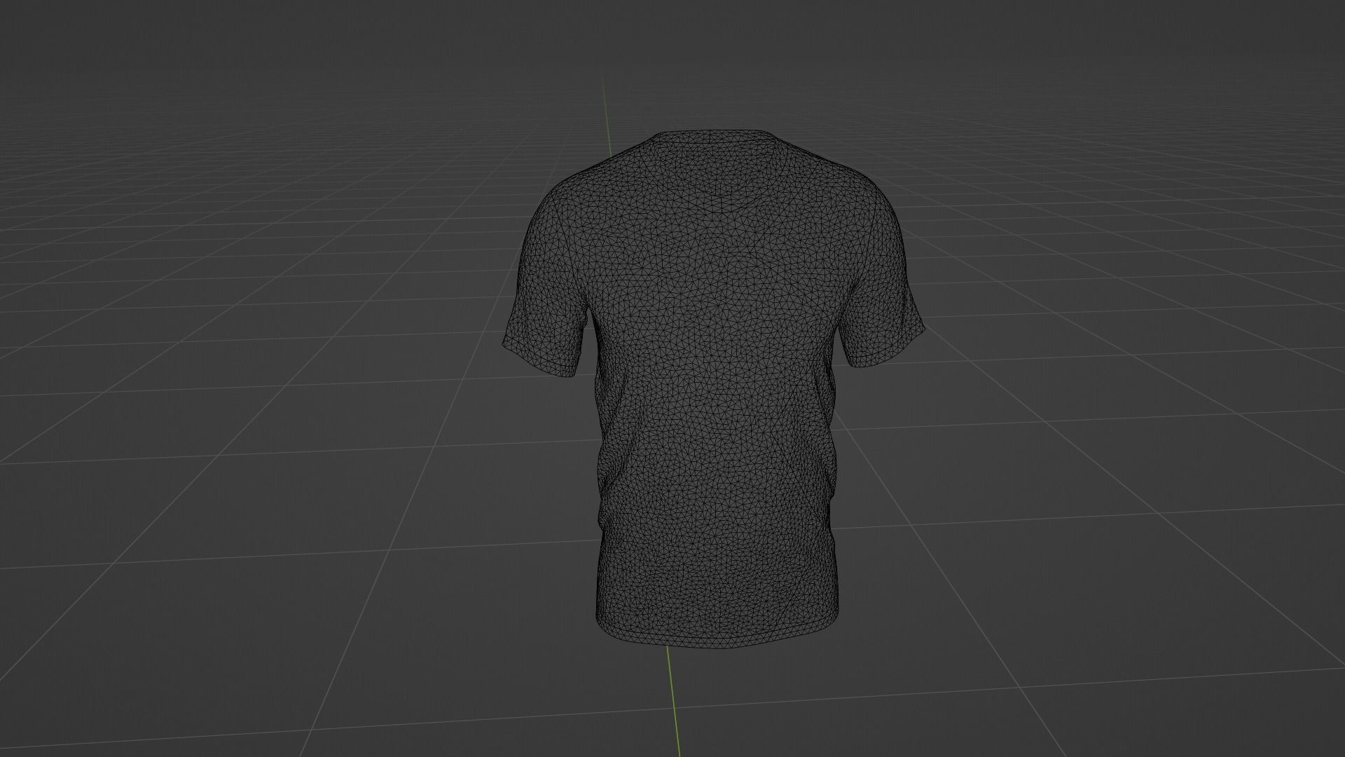 Male T-Shirt Low-poly 3D model_7