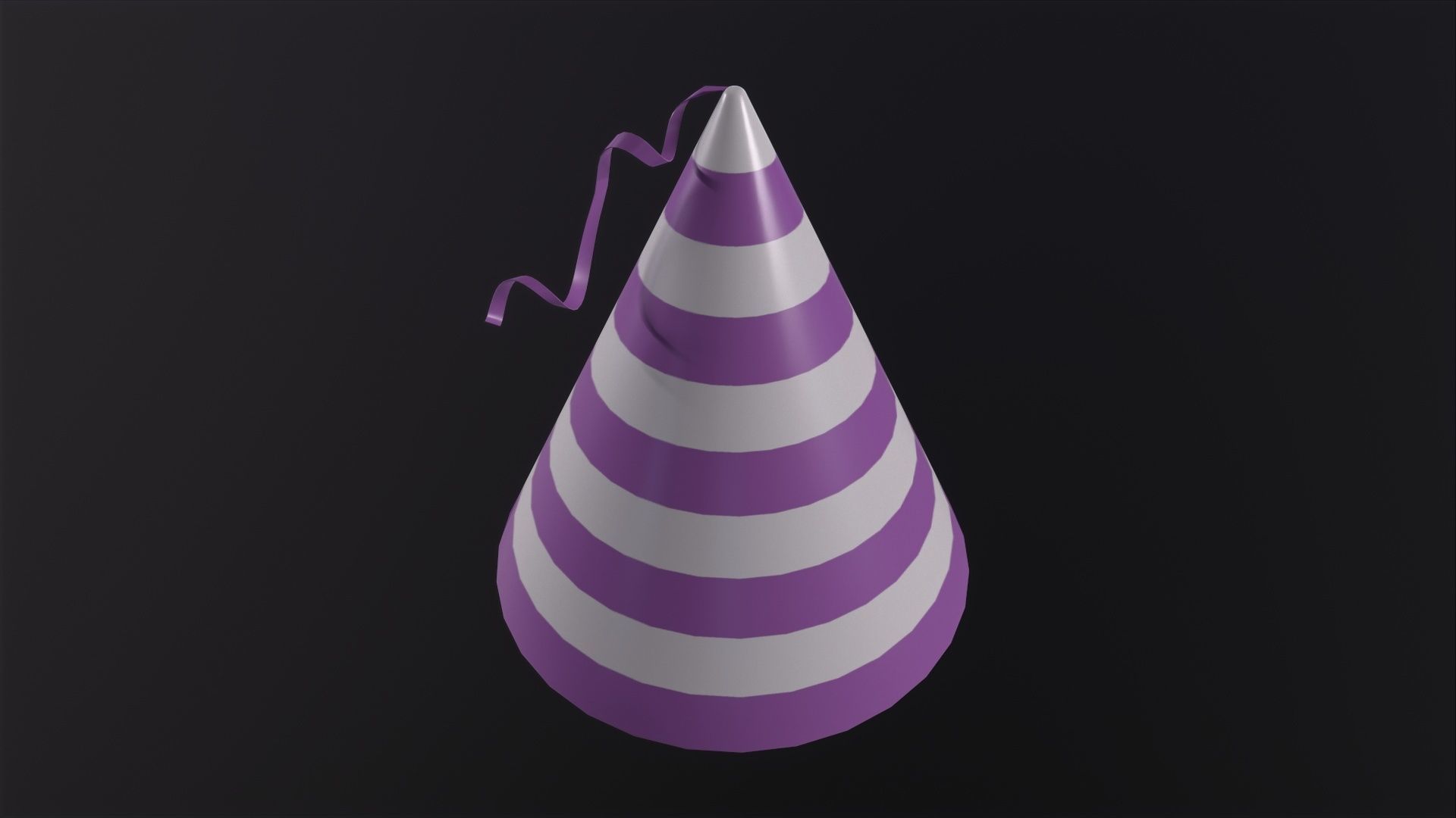 Party Hat 3D Model Low-poly 3D model_5